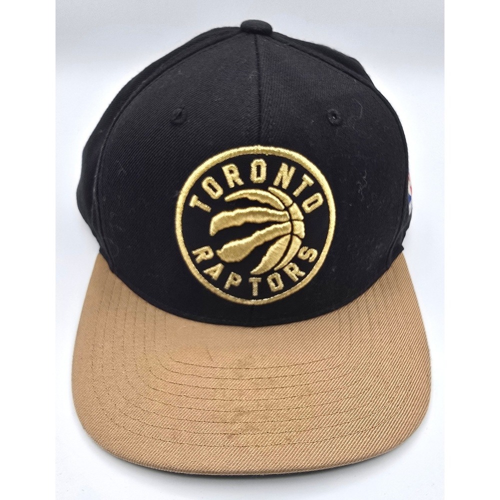 Mitchell &‎ Ness Toronto Raptors Snapback Hat Black Tan Gold NBA Cap NZT71